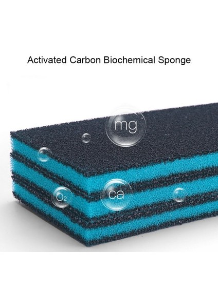 Siyah ve Mavi Tarzı 50X11X2CM 50CMX11CMX2CM Aktif Karbon Filtrasyon Köpüğü Akvaryum Balık Tankı Biyokimyasal Filtre Sünger Ped Skimmer Sünger Besleme Tankı (Yurt Dışından) indirimleri