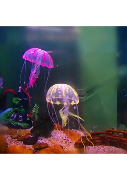 Renk Rastgele Stil 5X15CM Sevimli Denizanası Akvaryum Yapay Yüzmek Parlayan Etkisi Dekor Balık Tankı Sualtı Canlı Bitki Aydınlık Süs Su Manzarası (Yurt Dışından) fiyatları