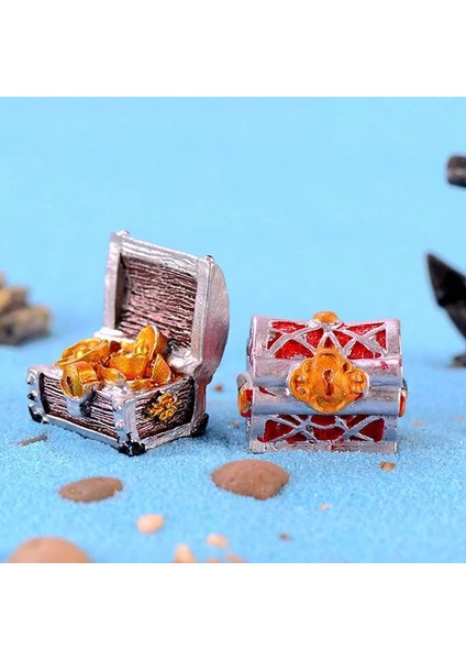 Bir Stil Hazine Sandığı Kutusu Antika Yaratıcı Balık Tankı Akvaryum Dekorasyon Peyzaj Korsan Altın Paralar Süsler Reçine El Sanatları (Yurt Dışından) modelleri