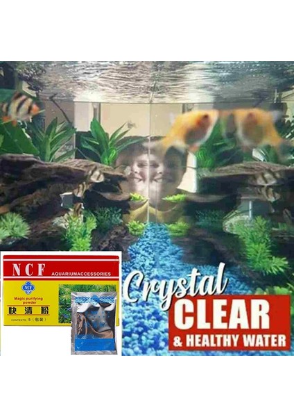 Stil Olarak Akvaryum Su Arıtıcı Balık Tankı Tatlı Su ve Tuzlu Su Için Su Arındırıcı Toz 30G Temizleme Aletleri Аквариумные Аксессуары (Yurt Dışından)