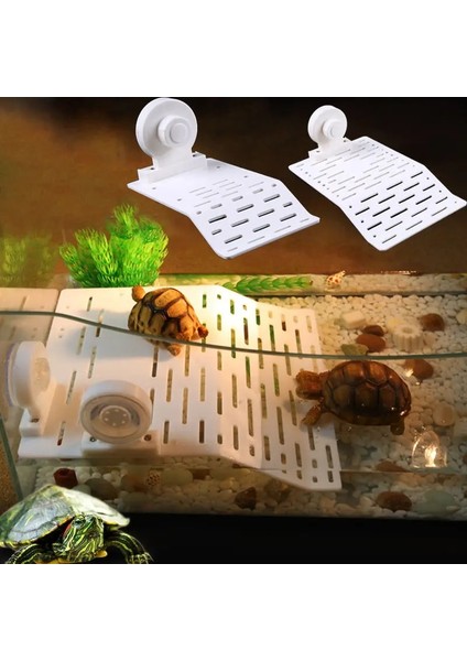 Stil 2 Stili Diğer Plastik Kaplumbağa Şamandıra Basking Platform Sunroof Teras Paletli Yüzen Ada Kaplumbağa Tırmanma Rampa Rafı Akvaryum Tankı Süsleri (Yurt Dışından)