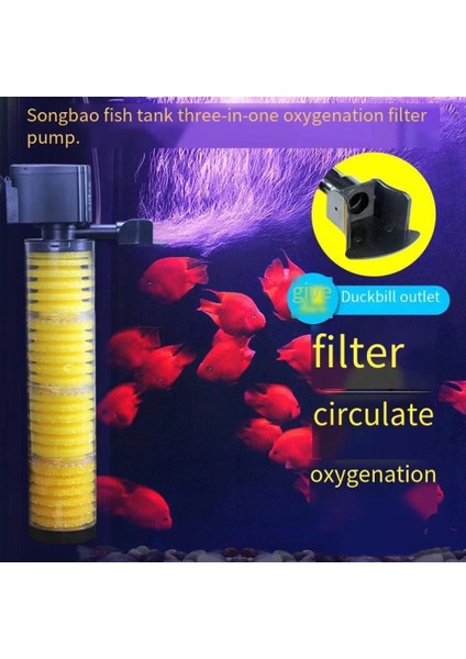 3 Parça Tarzı Ingiltere Fiş Adaptörü Balık Tankı Filtresi Dilsiz Üçü Bir Arada Dahili Dalgıç Pompa Akvaryum Oksijen Makinesi Balık Tankı Filtre Pompası Akvaryum Aksesuarları。 (Yurt Dışından) fiyatları