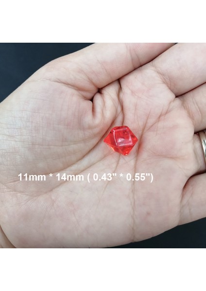 Gül Kırmızı Tarzı 11X14MM Camal Çanta Akvaryum Akrilik Taşlar Kristal Buz Küpleri Dekor Vazo Dolgu Çakıl Balık Tankı Ev ​​süsleme Manzara (Yurt Dışından) modelleri