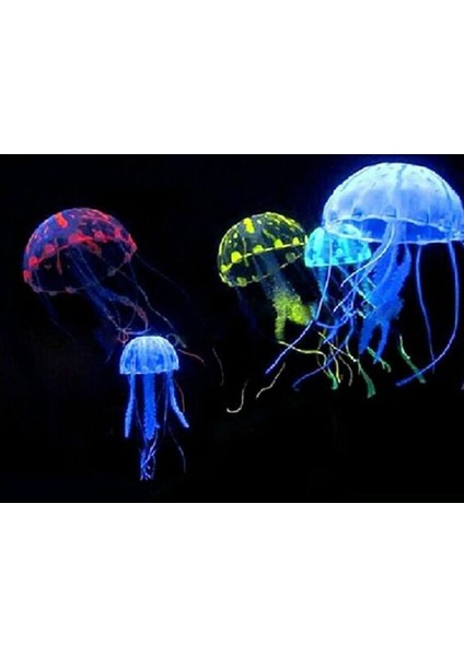 Mor Tarzı Gösteri Olarak Yapay Parlayan Etkisi Denizanası Akvaryum Dekorasyon Balık Tankı Sualtı Canlı Bitki Aydınlık Süs Akvaryum Malzemeleri (Yurt Dışından) fırsatları