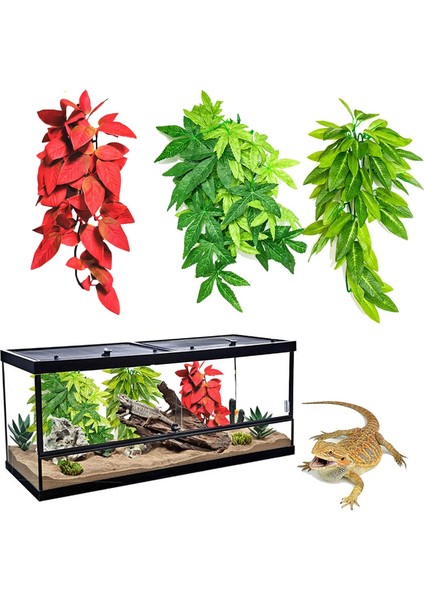 E Stili Su Bitkisi Dekoru Gerçekçi Amfibi Sürüngen Teraryum Yaprakları Sürüngen Habitatları Bitki Akvaryum Vantuzlu Asılı Bitki (Yurt Dışından) fiyatları