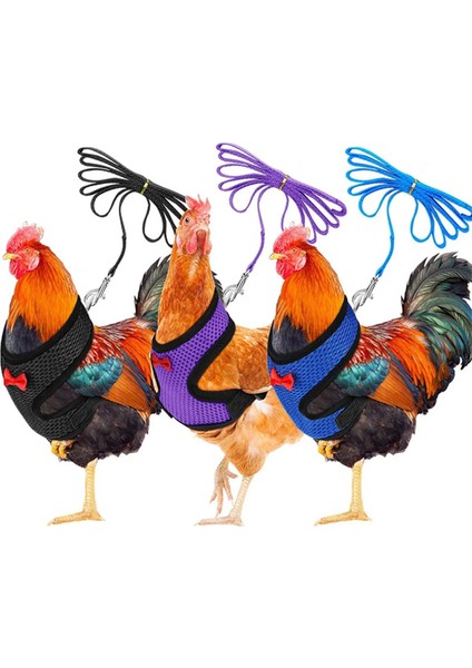 Mor Tarzı S Beden Fashioken Yelek Tavuk Kemeri Pet Koşum Eşleşen Yaka Yay Rahat Talepleri Nefes Kümes Hayvanları Malzemeleri (Yurt Dışından) fiyatları