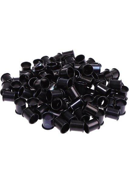 Siyah Stil Renkli Geon Ayak Halkası Iç Çap 8mm Uzunluk Alüminyum Ayak Künyesi (Yurt Dışından)