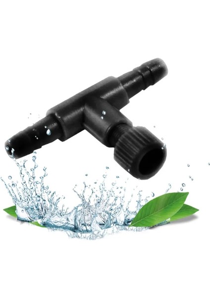 1 Adet Siyah Oksijenli Pompa Vana Kapı Akvaryum Oksijen Pompası Tankı Oksijen Borusu Tee Ortak Klima Vana Anahtarı (Yurt Dışından)
