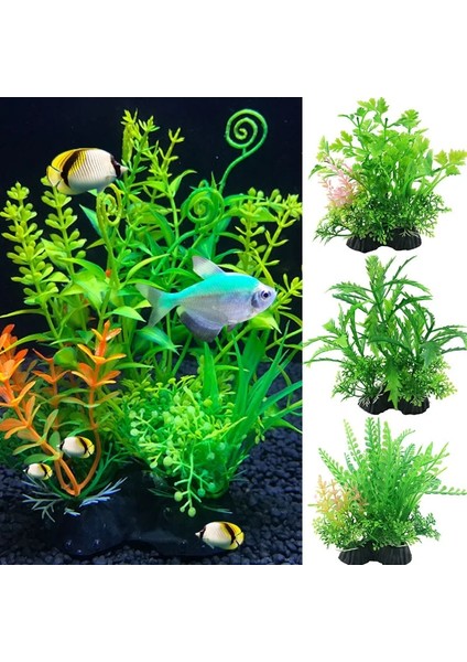 No.7 Tarzı Yapay Akvaryum Bitki Dekorasyon Balık Tankı Dalgıç Çiçek Çim Simülasyon Su Bitkileri Mikro-Peyzaj Süsleme 13 Styl (Yurt Dışından) fırsatları