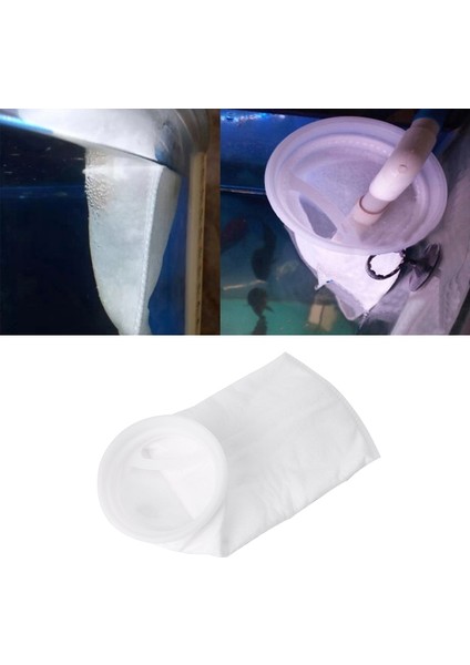 100UM Tarzı 105 x 230 mm Mikron Akvaryum Balık Tankı Filtresi Sump Keçe Çorap Mesh Net Torba Filtrasyonu (Yurt Dışından)