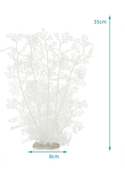 CL89-5 35CM Stili Yapay Balık Tankı Süsleme Simülasyon Mercan Ağacı Akvaryum Su Altında Çim Çiçek Sualtı Dekor Aksesuarları (Yurt Dışından)