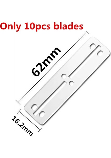 Sadece 10 Adet Bıçak Stili Paslanmaz Çelik Akvaryum Yosun Kazıyıcı Balık Tankı Licone Kazıyıcı Bıçak Sucul Su Canlı Bitki Çim Temizleme Aracı Kiti (Yurt Dışından)