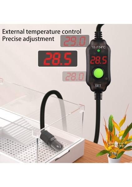 10W Tarzı Için Ab Adaptörü Dijital LED Elektrikli Isıtma Çubuklar Mini USB Isıtıcı Küçük Akvaryum Balıkları Kaplumbağa Tankı Alçak Gerilim Isıtma Çubuğu Hızlı Sıcaklık Artışı (Yurt Dışından) indirimleri