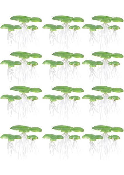 Gösterilen Stil Gibi Muulated Duckweed Bitki Dekor Plastik Köklü Su Tesisi (Yurt Dışından)
