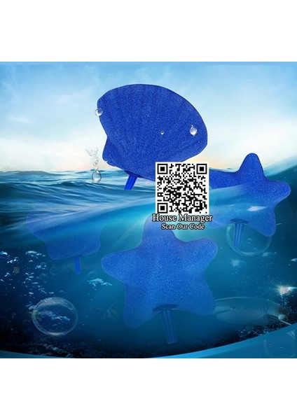 Büyük Kabuk Stili Resim Olarak Akvaryum Aksesuarları Için Hava Taş Kabarcık Balık Tankı Oksijen Dekoratif Su Manzarasını Artırmak 4 Boyut Mavi Renk Küçük Büyük Deniz Yıldızı (Yurt Dışından) fırsatları