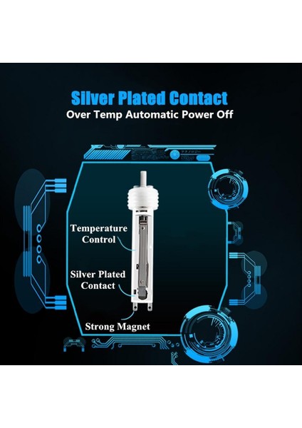 Koruyucu Kılıf Stili Akvaryum Balık Tankı Dalgıç Elektrikli Şofben Termostat Termostat Isıtma Çubuğu Euus Fiş + Koruyucu Kapak (Yurt Dışından)