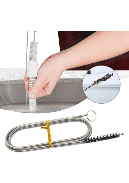 90CM Tarzı Evrensel Boru Fırçası Paslanmaz Çelik Temizleme Hortumu Fırça Balık Tankı Akvaryum Mutfak Buzdolabı Temizleme Fırçası Ch Için Uygun (Yurt Dışından) fırsatları