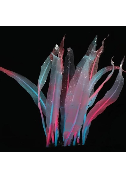 Kırmızı Stil Renkli Silikon Deniz Yosunu Mercan Bitkileri Parlayan Yapay Sualtı Süsleme Yumuşak Balık Tankı Aksesuarları Süslemeleri Görüntüleme (Yurt Dışından) modelleri