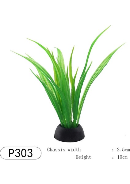 P303 Stili Simülasyon Yapay Bitkiler Akvaryum Balık Tankı Dekor Su Yabani Otları Süs Bitkisi Plastik Yeşil Çim Peyzaj Dekorasyonu (Yurt Dışından)