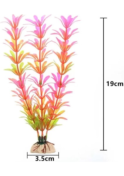 No.15 Tarzı Yapay Su Akvaryum Süslemeleri Sualtı Bitkileri Balık Tankı Plastik Sucul Çiçek Çim Süsleme Dekor Aksesuarları (Yurt Dışından)