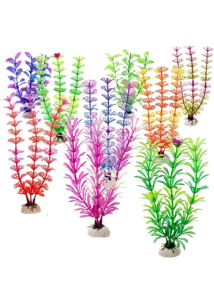 No.15 Tarzı Yapay Su Akvaryum Süslemeleri Sualtı Bitkileri Balık Tankı Plastik Sucul Çiçek Çim Süsleme Dekor Aksesuarları (Yurt Dışından) fiyatları