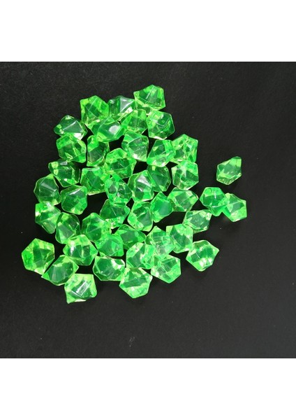 Koyu Yeşil Stil 11X14MM Camal Çanta Akvaryum Akrilik Taşlar Kristal Buz Küpleri Dekor Vazo Dolgu Çakıl Balık Tankı Ev ​​süsleme Manzara (Yurt Dışından)