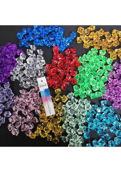 Koyu Yeşil Stil 11X14MM Camal Çanta Akvaryum Akrilik Taşlar Kristal Buz Küpleri Dekor Vazo Dolgu Çakıl Balık Tankı Ev ​​süsleme Manzara (Yurt Dışından)