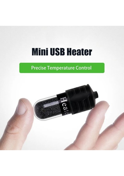 Duoliang Shop 10W Stili Için Abd Adaptörü Süper Mini USB Isıtıcı Dijital LED Elektrikli Isıtma Çubuklar Nano Balık Kaplumbağa Tankı Alçak Gerilim Isıtma Çubuğu Hızlı Sıcaklık Artışı (Yurt Dışından)