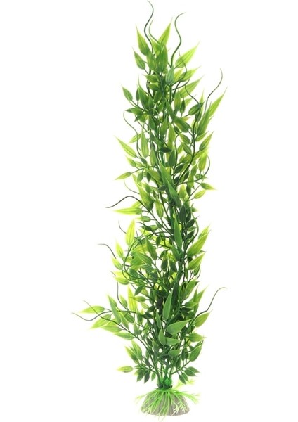 Yeşil Stil 35CM Sualtı Akvaryum Dekorasyonu Yapay Su Bitki Süsleme Balık Tankı Çim (Yurt Dışından)