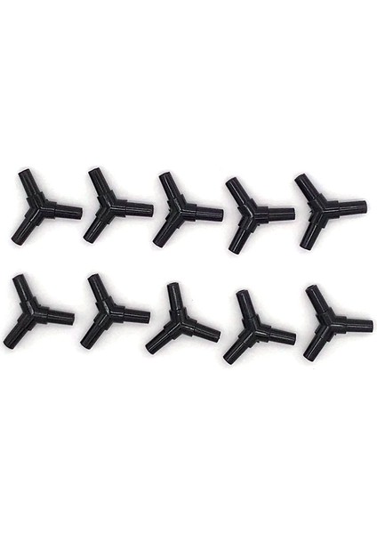 Siyah Y Şekli Stili Çap 4mm Lot 4mm Akvaryum Hava Tüpü Konnektörü Dirsek Y Şekli Balık Tankı Hava Pompası Konnektörü Kontrol Vanası Hava Borusu Tüpü Aksesuarları (Yurt Dışından)