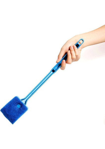 Mavi Stil 40CM 2 Taraflı Temizleme Fırçası Plastik Sünger Akvaryum Camı Yosun Temizleyici Cam Bitki Akvaryum Balık Tankı Akvaryum Aksesuarları Balık Için (Yurt Dışından)