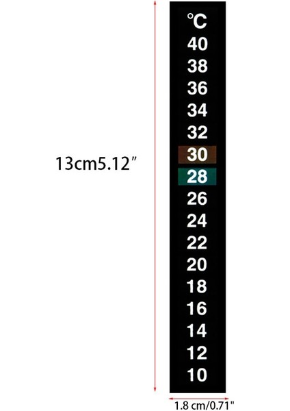 1 Adet Tarzı Xs Beden 1 Adet Stick-On Dijital Akvaryum Balık Tankı Buzdolabı Termometresi Etiket Ölçüm Etiketleri Sıcaklık Kontrol Araçları Çift Ölçekli (Yurt Dışından)