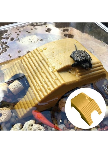 H Tarzı Akvaryum Kaplumbağa Platformu Akvaryum Amfibi Su Sporları Tırmanma Merdiven Yüzer Platform Akvaryum Balıkları Tank Süslemeleri (Yurt Dışından)