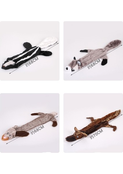 Rakun Tarzı 68CM Sevimli Kurt Oyuncaklar Dolması Gıcırdayan Hayvanlar Pet Oyuncak Peluş Tavşan Köpekler Için Honking Sincap Chew Squeaker Cızırtılı Köpek Oyuncakları (Yurt Dışından) modelleri