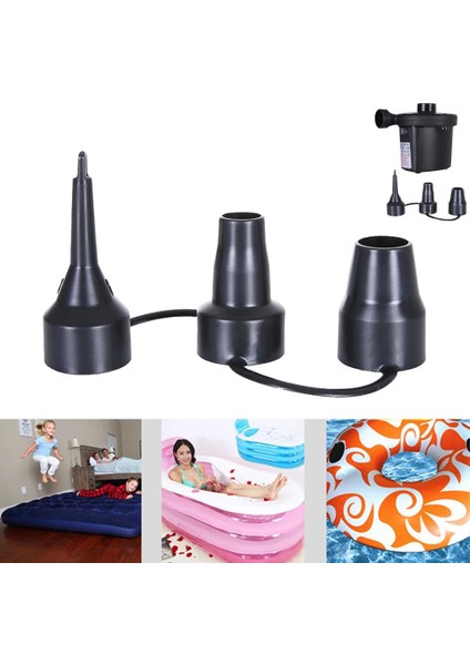 Siyah Stil Lastik Nozul Pompa Kafası Hava Şişirme Adaptörü Adaptörü Yedek Nozullar Yedek Nozul (Yurt Dışından) fiyatları