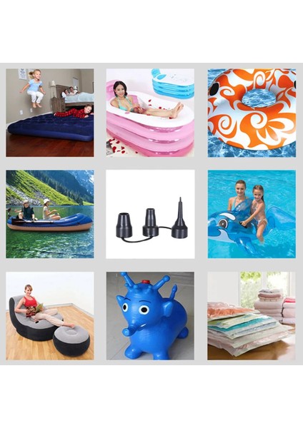 Siyah Stil Lastik Nozul Pompa Kafası Hava Şişirme Adaptörü Adaptörü Yedek Nozullar Yedek Nozul (Yurt Dışından) modelleri