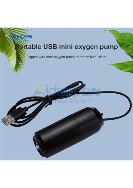 Siyah Stil Akvaryum Oksijen Hava Pompası Balık Tankı USB Sessiz Hava Kompresörü Havalandırıcı Taşınabilir Mini Küçük Oksijenatör Akvaryum Aksesuarları 5V 1W (Yurt Dışından) fiyatları