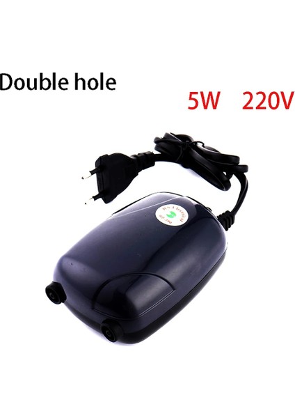 5W Tarzı Ab Fişi Akvaryum Hava Pompası Balık Tankı Mlent Kompresör Tek Çift Çıkışlı Oksijen Pompaları Akvaryumlar Su Aksesuarları 220V 3W 5W (Yurt Dışından)