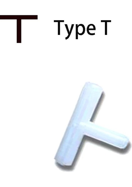 B Tarzı Çok Yollu Akvaryum Balık Tankı Hava Pompası Konnektörü T Şekilli Konnektör Kontrol Vanası Hava Borusu Tüpü Aksesuarları (Yurt Dışından)