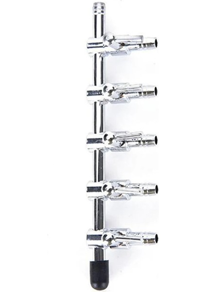 No.5 Tarzı Meme 4mm Akvaryum Hava Valfi Paslanmaz Çelik Balık Tankı Hava Akışı Kontrol Kolu Valf Dağıtıcı Splitter Oksijen Pompası Aksesuarları (Yurt Dışından)