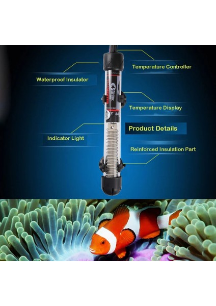 25W Tarzı Xxl Akvaryum Tankı Su Isıtma Çubukları Paslanmaz Çelik Balık Ev Yatak Odası Dekorasyonu Için Sıcaklık Kontrol Isıtıcı (Yurt Dışından) fiyatları