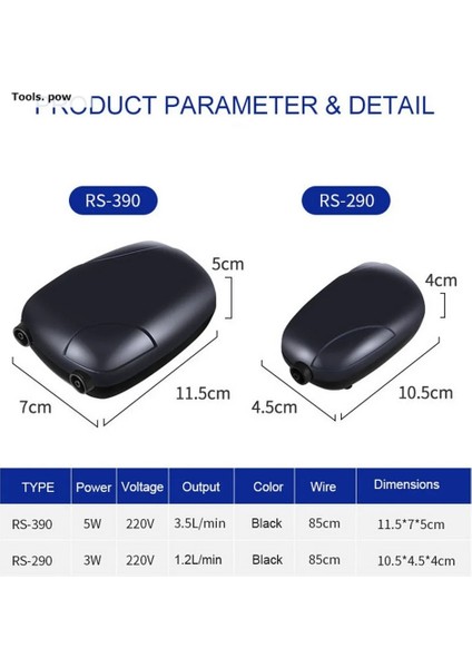 C Stili Akvaryum Hava Pompası Balık Tankı Mini Kompresör Tek Çift Çıkışlı Çek Valf Tüpü Su Aksesuarları 220V 3W 5W Balık Için (Yurt Dışından) indirimleri