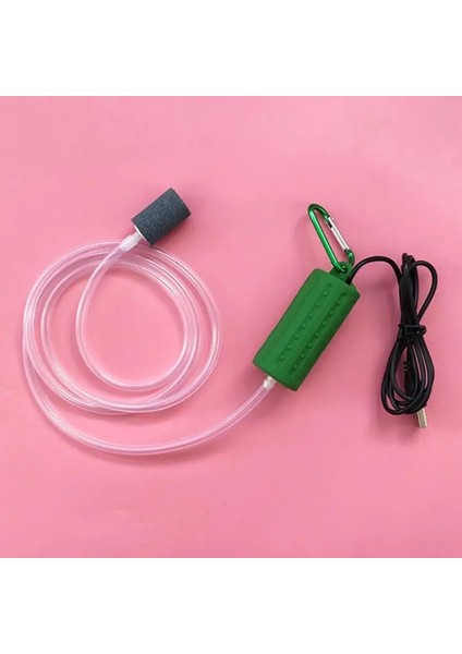 Ordu Yeşili Tarzı 1 Adet Yeni Taşınabilir Mini USB Akvaryum Balık Tankı Oksijen Hava Pompası Sessiz Enerji Tasarrufu Malzemeleri Su Teraryum Balık Tankı Aksesuarları (Yurt Dışından)