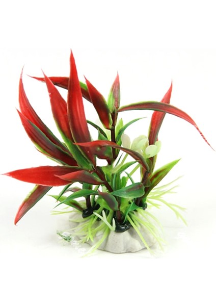 Kırmızı Stil 1 Bilgisayar Mülasyon Yapay Bitkiler Akvaryum Dekorasyon Su Yabani Otlar Süs Bitkisi Balık Tankı Akvaryum Manzaraları Dekor Malzemeleri (Yurt Dışından)
