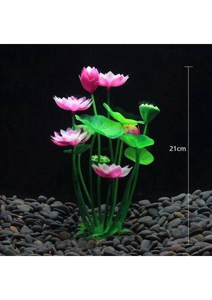 Mor D Stili Yeni Plastik Yapay Akvaryum Lotus Bitki Dekorasyon Peyzaj Su Çim Balık Tankı Süsleri Lotus Çiçeği Sucul Dekor (Yurt Dışından) fırsatları