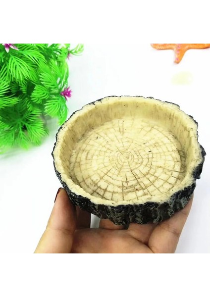 Sarı Stil L Beden Reçine Akvaryum Pet Sürüngen Besleyici Kase Havzası Gıda Su Potu Sürüngen Kaplumbağa Kaplumbağa Akrep Kertenkele Yengeç Malzemeleri 10 cm (Yurt Dışından) modelleri