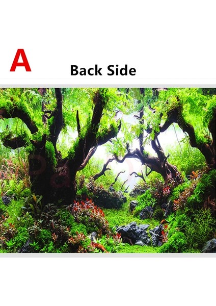 H40CM L102CM Stili Xs Beden Çift Taraflı Akvaryum Bitki Arka Plan Duvar Kağıdı Balık Tankı Dekoratif Zemin Romantik Fotoğraf Görüntü Dekor Duvar Kağıdı (Yurt Dışından) fiyatları