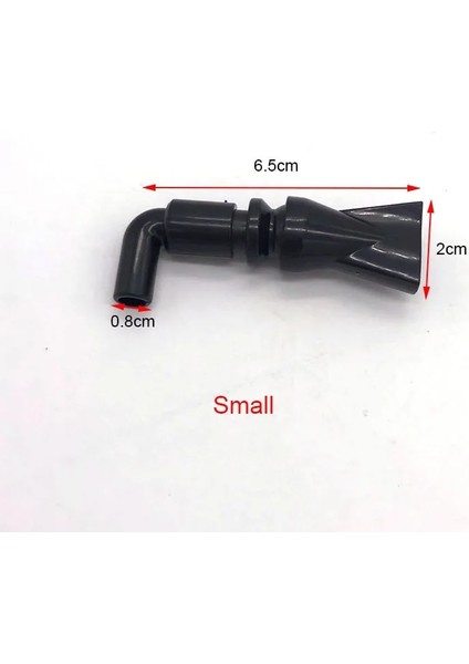 S Tarzı Akvaryum Balıkları Tankı Su Pompası Filtresi Su Çıkış Memesi Dönüş Borusu Uydurma Dört Boyutlu Akvaryum Aksesuarı Derece Siyah (Yurt Dışından) fiyatları