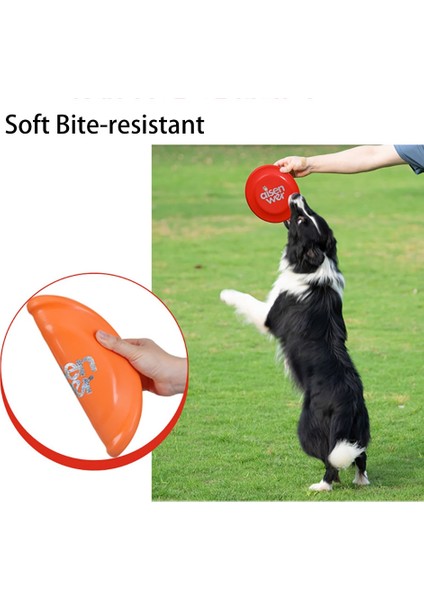Yeşil Stil 18CM Interaktif Köpek Oyuncak Uçan Doft Bite Dayanıklı Köpek Plakası Oyuncak Büyük Büyük Küçük Köpek Çiğneme Oyuncak Oyun Oyunu Pet Köpek Sinek Dairesi (Yurt Dışından)