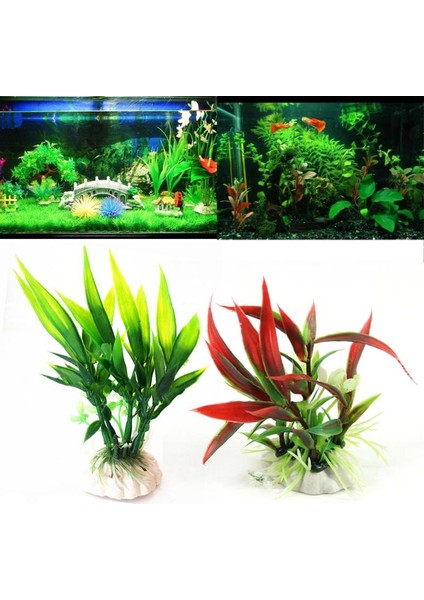 Kırmızı Stil 1 Bilgisayar Mülasyon Yapay Bitkiler Akvaryum Dekorasyon Su Yabani Otlar Süs Bitkisi Balık Tankı Akvaryum Manzaraları Dekor Malzemeleri (Yurt Dışından) modelleri